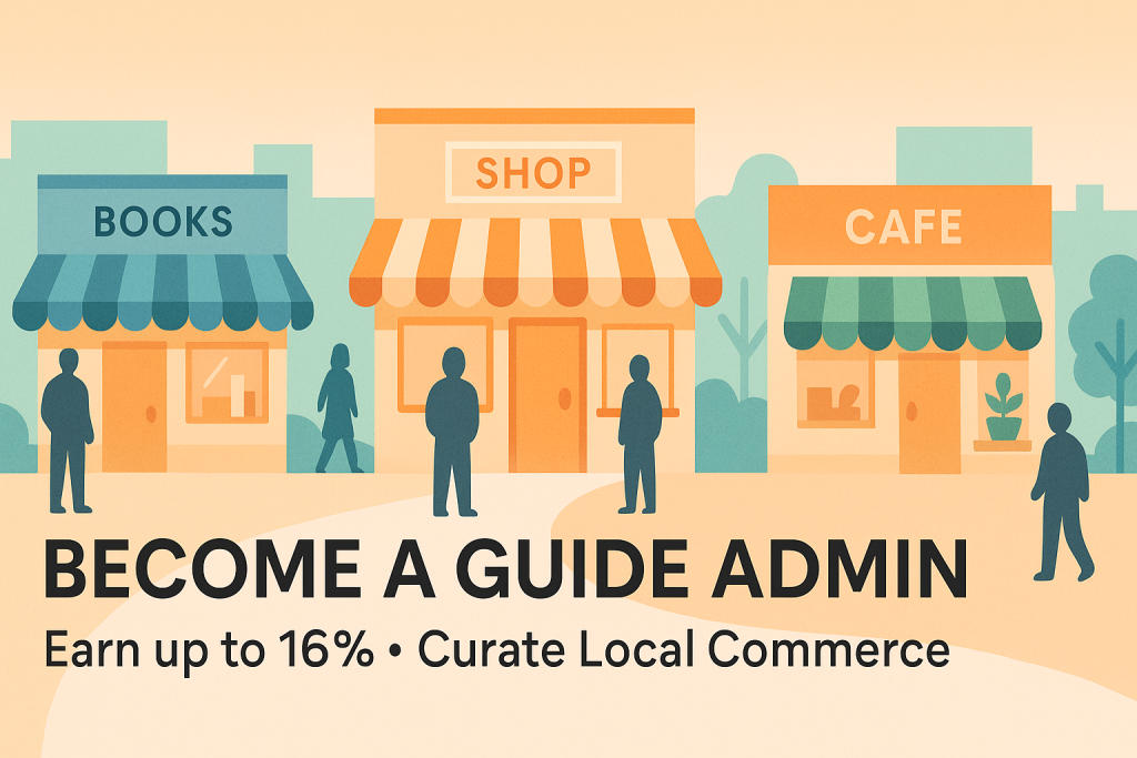 Become a Guide Admin on appy.market and Earn up to 16% • Curate Local Commerce